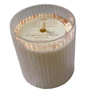 TRES JOLIE Sugared Citrus Scented Spring Collection Candle 10 oz